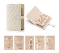 Lsydgn Pochette Rangement Bijoux Voyage, Jewelry Organizer Personalized, Petite Boîte à Bijoux Pour Femme, Cuir Imperméable,Boîte à Bijoux Portable Avec 5 Sacs à Bijoux,Cadeaux Pour Femmes Et Filles