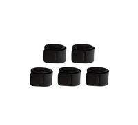 LSYHHXC Élastique Canne à Pêche 5/10 Pièces Canne À Pêche Cravate Sangle Antidérapant Ceinture S'attaquer Élastique Wrap Bande Pôle Attache Attaches Bandage(5pcs Black)