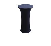 LSYHHXC Housse de Table à Cocktail en élasthanne for décoration Mariage, Base Ronde, Bar Haut, fête d'anniversaire, Banquet, hôtel(Deep Blue,60cm Round 110cm H)