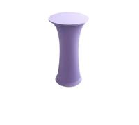 LSYHHXC Housse de Table à Cocktail en élasthanne for décoration Mariage, Base Ronde, Bar Haut, fête d'anniversaire, Banquet, hôtel(Violet,80cm Round 110cm H)