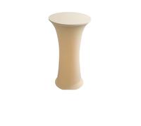 LSYHHXC Housse de Table à Cocktail en élasthanne for décoration Mariage, Base Ronde, Bar Haut, fête d'anniversaire, Banquet, hôtel(Champagne,80cm Round 110cm H)
