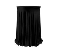 LSYHHXC Lot de 2 nappes Cocktail en élasthanne avec Jupe, Extensibles, for Bar, Mariage, fête, Banquet(Black,80x110cm)