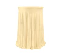 LSYHHXC Lot de 2 nappes Cocktail en élasthanne avec Jupe, Extensibles, for Bar, Mariage, fête, Banquet(Champagne,80x110cm)