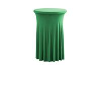 LSYHHXC Lot de 2 nappes Rondes en élasthanne for Table Cocktail, for Bar, Banquet, Mariage, fête(Green,80x110cmX2PCs)