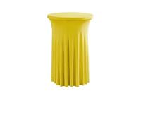 LSYHHXC Nappe de Table à Cocktail Style Jupe élégante for réunion Commerciale, Bar, Housse élastique Ronde Tournesol(Yellow,80cm Round 110cm H)