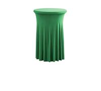 LSYHHXC Nappe de Table à Cocktail Style Jupe élégante for réunion Commerciale, Bar, Housse élastique Ronde Tournesol(Green,60cm Round 110cm H)