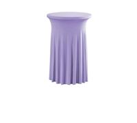 LSYHHXC Nappe de Table à Cocktail Style Jupe élégante for réunion Commerciale, Bar, Housse élastique Ronde Tournesol(Violet,60cm Round 110cm H)