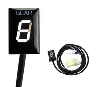 LSYQFB Indicateur de Rapport Engagé Moto pour Honda CB500F 2013-2018, Accessoires de Moto Spéciaux Indicateur de Vitesse, 6 Vitesse Numérique Affichage de la Vitesse,E-White