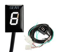 LSYQFB Indicateur de Rapport Engagé Moto pour Honda CBF500 (2004-2006), Accessoires de Moto Spéciaux Indicateur de Vitesse, 6 Vitesse Numérique Affichage de la Vitesse,E-White