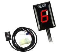 LSYQFB Indicateur de Rapport Engagé Moto pour Honda CBR600F 2011-2013, Accessoires de Moto Spéciaux Indicateur de Vitesse, 6 Vitesse Numérique Affichage de la Vitesse,A-Red