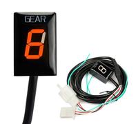 LSYQFB Indicateur de Rapport Engagé Moto pour Honda St 1300 Pan European (2002-2007), Accessoires de Moto Spéciaux Indicateur de Vitesse, 6 Vitesse Numérique Affichage de la Vitesse,D-Orange