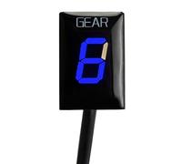 LSYQFB Indicateur de Rapport Engagé Moto pour Suzuki GSXR 600 1997-2019, Accessoires de Moto Spéciaux Indicateur de Vitesse, 6 Vitesse Numérique Affichage de la Vitesse,B-Blue