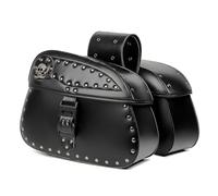 LSYQFB Sacoche Moto pour Honda Rebel 500 300 CMX500 CMX300 CMX, Sacoche Moto Laterale Imperméable Sac Moto Style Vintage en Cuir Sac De Selle Moto Voyage Sacoche Latérale Moto,A