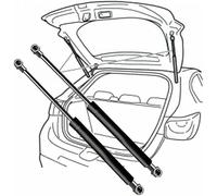 LSYSND Deux pièces de tiges de Support de hayon de Voiture pour Suzuki SX4/Hatchback/2007-2018 Tiges de Support de Ressort à gaz Amortisseur