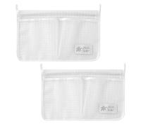 LSYYSL Lot de 2 sacs de rangement en maille réutilisables - Sacs de rangement creux en polypropylène et maille - Blanc - Ouverture supérieure - Taille 22 x 13 cm