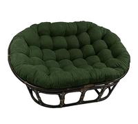 LSyySy Coussin de chaise double Papasan seulement, 170,2 x 119,4 cm, rond, épais, en rotin, couleur résistante aux couleurs vives, coussin de chaise balançoire pour intérieur/extérieur