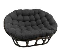 LSyySy Coussin de chaise double Papasan seulement, 170,2 x 119,4 cm, rond, épais, en rotin, couleur résistante aux couleurs vives, coussin de chaise balançoire pour intérieur/extérieur