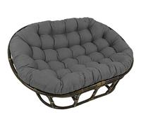 LSyySy Coussin de chaise double Papasan seulement, 170,2 x 119,4 cm, rond, épais, en rotin, couleur résistante aux couleurs vives, coussin de chaise balançoire pour intérieur/extérieur