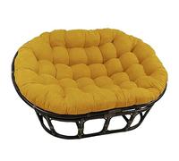 LSyySy Coussin de chaise double Papasan seulement, 170,2 x 119,4 cm, rond, épais, en rotin, couleur résistante aux couleurs vives, coussin de chaise balançoire pour intérieur/extérieur