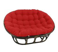 LSyySy Coussin de chaise double Papasan seulement, 170,2 x 119,4 cm, rond, épais, en rotin, couleur résistante aux couleurs vives, coussin de chaise balançoire pour intérieur/extérieur