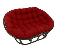 LSyySy Coussin de chaise double Papasan seulement, 170,2 x 119,4 cm, rond, épais, en rotin, couleur résistante aux couleurs vives, coussin de chaise balançoire pour intérieur/extérieur