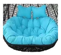LSyySy Coussin d'extérieur 2 places pour balancelle - Coussin de chaise à œufs à suspendre pour 2 personnes - Coussin de chaise à double panier suspendu - Coussin de rechange pour chaise hamac