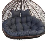 LSyySy Coussin d'extérieur 2 places pour balancelle - Coussin de chaise à œufs à suspendre pour 2 personnes - Coussin de chaise à double panier suspendu - Coussin de rechange pour chaise hamac