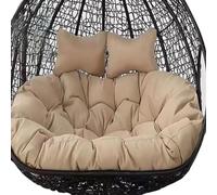 LSyySy Coussin d'extérieur 2 places pour balancelle - Coussin de chaise à œufs à suspendre pour 2 personnes - Coussin de chaise à double panier suspendu - Coussin de rechange pour chaise hamac