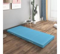 LSyySy Matelas pliant, en mousse à mémoire de forme pliable en mousse à mémoire de forme, matelas de sol portable, tapis de voyage et tapis d'invité avec housse lavable