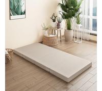 LSyySy Matelas pliant, en mousse à mémoire de forme pliable en mousse à mémoire de forme, matelas de sol portable, tapis de voyage et tapis d'invité avec housse lavable