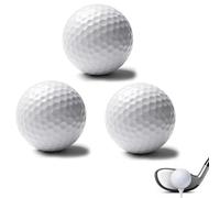LSYYYYY Lot de 3 balles de golf, mini balles de golf, balles de golf, balles de golf, en caoutchouc synthétique, balles de golf haute performance, 42 mm, idée cadeau pour golfeur, balles