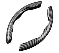 LSYZGRBC 2 Pièces Housses de Volant de Voiture, pour BMW Serie 1 3 E90 E92 E93 E82 E87 per X1 E84 Respirant Esthétique Entretien Segmentée Facile Volant Fibre de Carbone