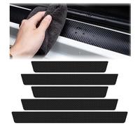LSYZGRBC 5 Pièces Voiture Plaques Seuil Porte, pour Ford Transit Custom 2014-2024 2025 Protection Seuil Porte de Voiture Accessoires intérieurs Voitures