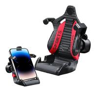 LSYZGRBC Voiture Support Téléphone,pour Toyota CHR C-HR Logo 2016 2017 2018 2019 2021 2022 Grille d'Aération Rétractable Super Plus Stable 360° Rotation Multifonctionnel Socles