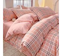 LSZHBSL Parure de lit - Housse de Couette 180x220cm Chaud et élastique, Lavable de Housses de Couette en Coton