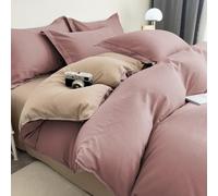 LSZHBSL Parure de lit - Set de Housse de Couette 160x210cm Thermique, Chaud et Doux Housse de Couette avec Drap 160x230cm et taies Assorties 48x74cm
