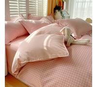 LSZHBSL Parure de lit - Set de Housse de Couette 180x220cm Thermique, Chaud et Doux Ensembles de Housses de Couette en Coton avec Drap 230x230cm et Taie d'oreiller 48x74cm/2pcs