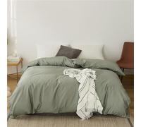 LSZHBSL Parure de lit Set de Housse de Couette 200 x 230 cm avec taie d'oreiller Super Doux, Chaud et Confortable Parure de Lit Linge de lit Avez Fermeture Éclair