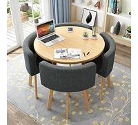LSZMXI Table et Chaise Encastrables Petit Bureau Salle de Réceptiontable Basse et Chaise Ensemble Table de Réception et Chaise Table de Négociation Vente Boutiques Réunions Petites Tables Rondes