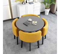 LSZMXI Table et Chaise Encastrables Petit Bureau Salle de Réceptiontable Basse et Chaise Ensemble Table de Réception et Chaise Table de Négociation Vente Boutiques Réunions Petites Tables Rondes