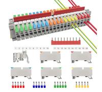 LT-6 Rail Terminal Block Kit Rail Connection Terminal Block Universal Electrical Connector Earth Terminal Block With Fixed Module Connection Strip