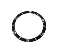 LT Easiyl 1 bague de montre en aluminium noir avec marques blanches compatible avec Rolex Submariner 16800 16808 16810 315-16800-1