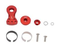 LT Easiyl 1 ensemble 25T 5 trous servo Saver klaxon bras en aluminium avec vis écrou compatible avec voiture RC 1/10 1/8 compatible avec Arrma Karton 6S (rouge)