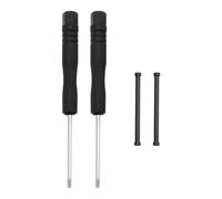LT Easiyl 1 kit de réparation de goupilles de bracelet de montre avec 2 tiges de vis en métal et 2 tournevis compatibles avec Garmin Fenix 7X/7Xpro/6Xpro/5X Plus/3/3 HR, noir