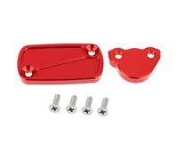 LT Easiyl 1 lot de capuchons de réservoir de frein avant et arrière compatible avec Honda CRF 150 R/RB 2007-2024 - Rouge