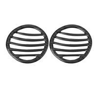 LT Easiyl 1 paire de garnitures de tableau de bord en fibre de carbone compatibles avec Fiat 500 2012-2015 Noir 5,8 x 6 cm