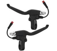 LT Easiyl 1 paire de leviers de frein pour scooter électrique, levier de frein gauche et droit, compatible avec poignée de frein KUGOO en alliage d'aluminium avec connecteur étanche à 2 broches,