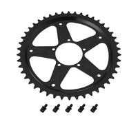LT Easiyl 1 Plateau de Moteur de Vélo Électrique 46T en Acier Anneau de Chaîne d'entraînement Intermédiaire BBS01B BBS02B pour Vélo de Randonnée Électrique Vélo de Ville Électrique Noir