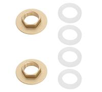 LT Easiyl 2 Ensembles Kit d'installation d'écrou de Robinet 1/2 Pouces écrous de Blocage en Laiton avec Joints écrou de Blocage de Fixation de Robinet pour Extérieurs Machines à Laver Climatiseurs