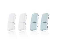 LT Easiyl 2 Paires Lacets Magnétiques sans Lacets Élastiques avec Boucle sans Attache Clips de Verrouillage pour Lacets de Chaussure Enfants Adultes Accessoires de Lacets, Vert et Blanc